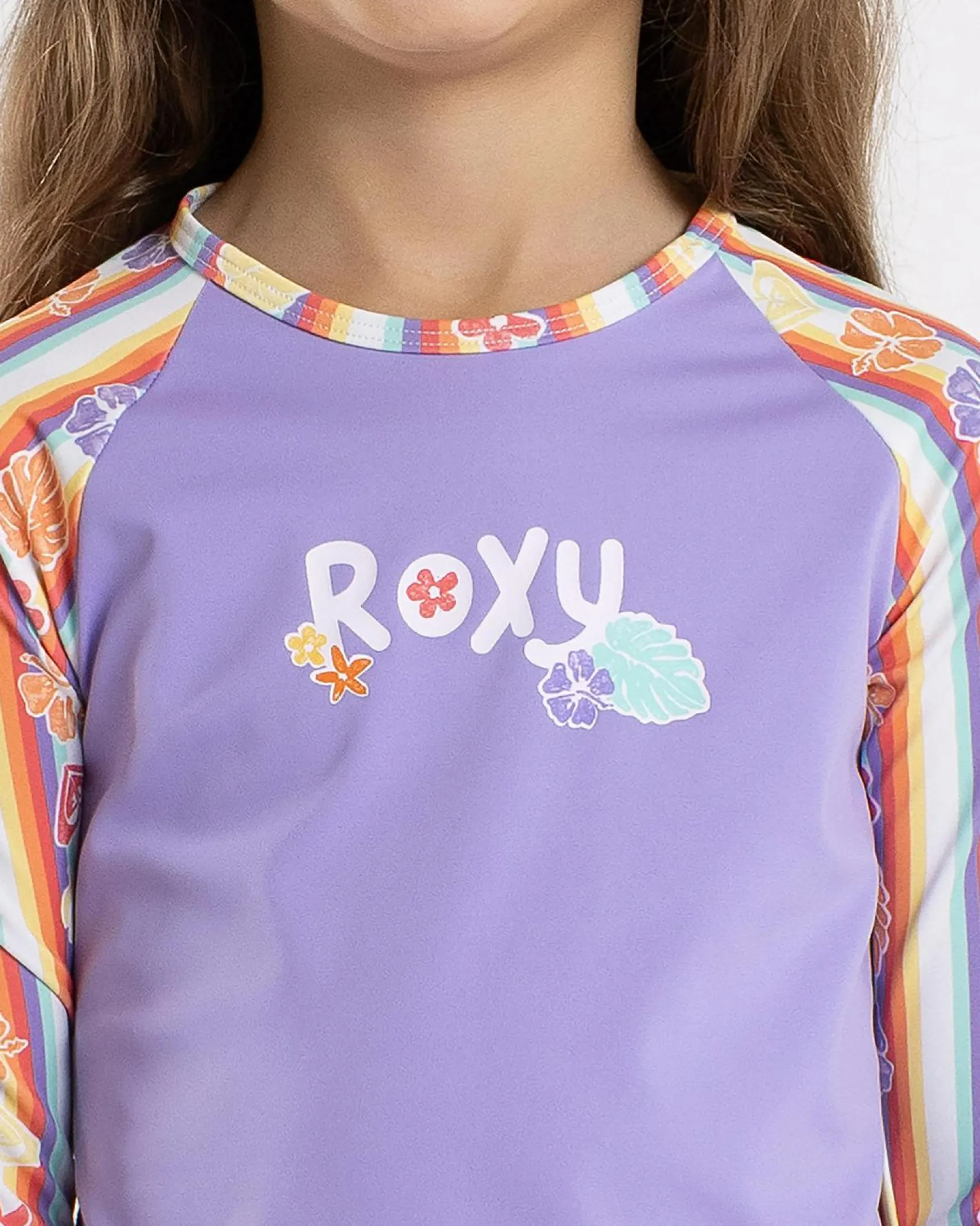 Toddlers' Rainbow Bay Stripe Long Sleeve Rash Vest Set