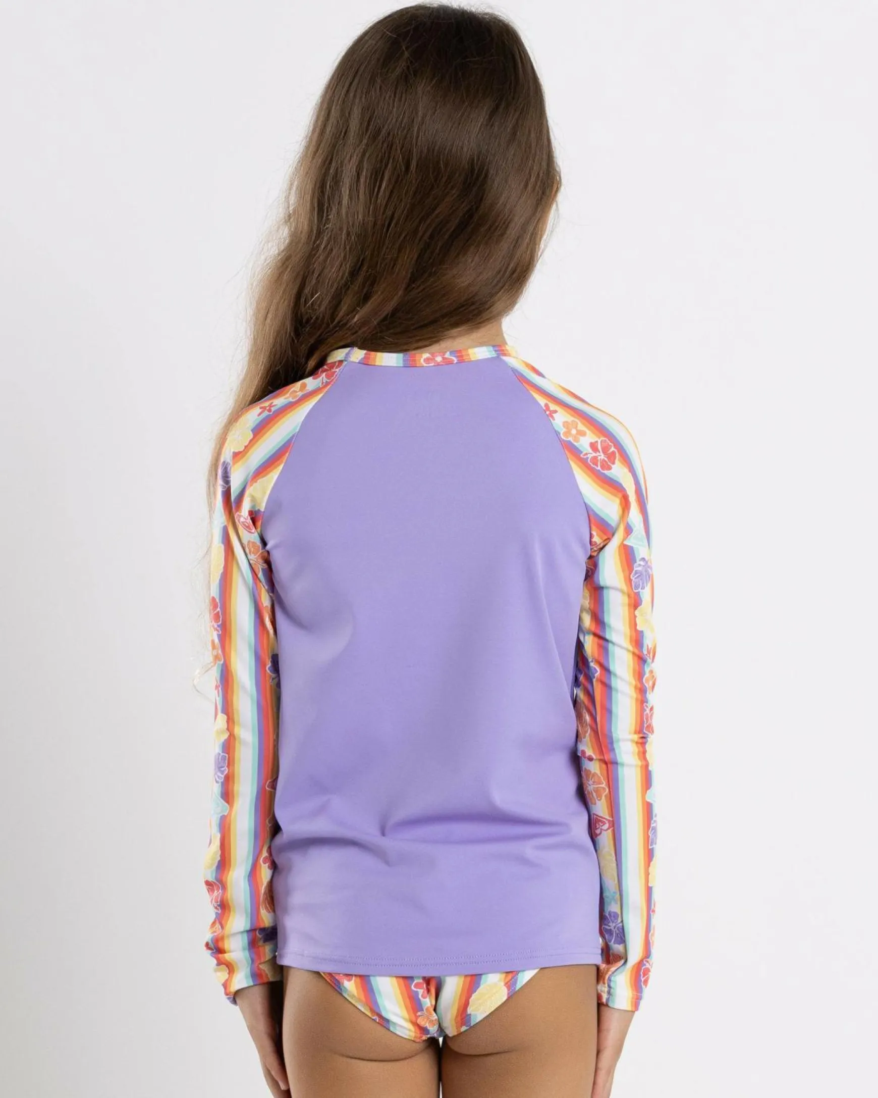 Toddlers' Rainbow Bay Stripe Long Sleeve Rash Vest Set