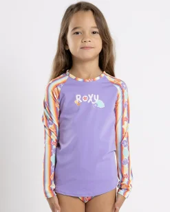 Toddlers' Rainbow Bay Stripe Long Sleeve Rash Vest Set