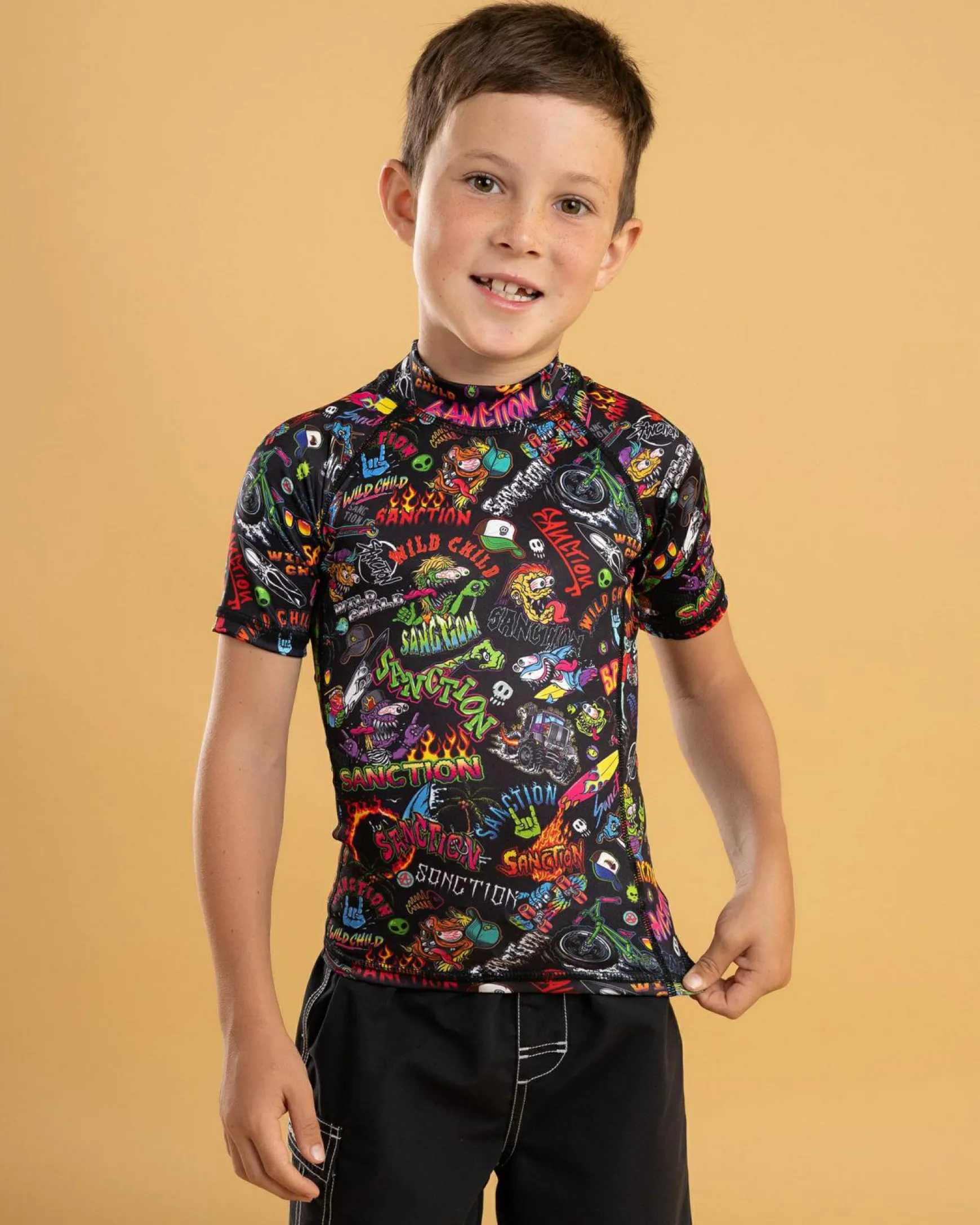 Toddlers' Shrill Short Sleeve Rash Vest