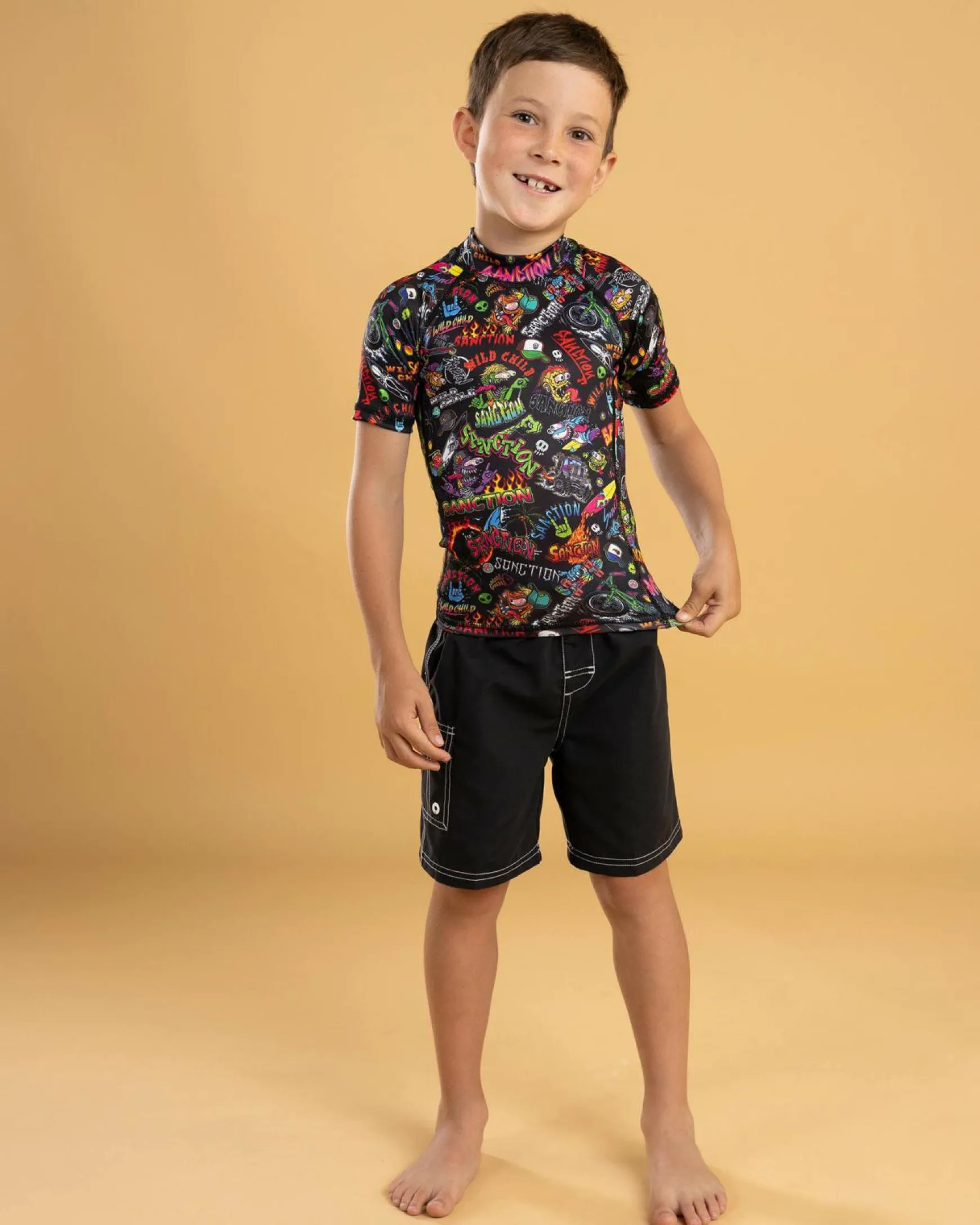 Toddlers' Shrill Short Sleeve Rash Vest