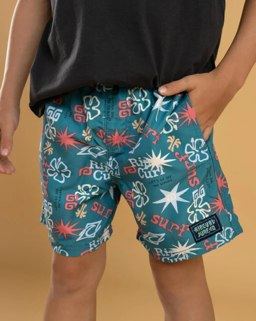 Toddler's Wave Dayz Volley Board Shorts