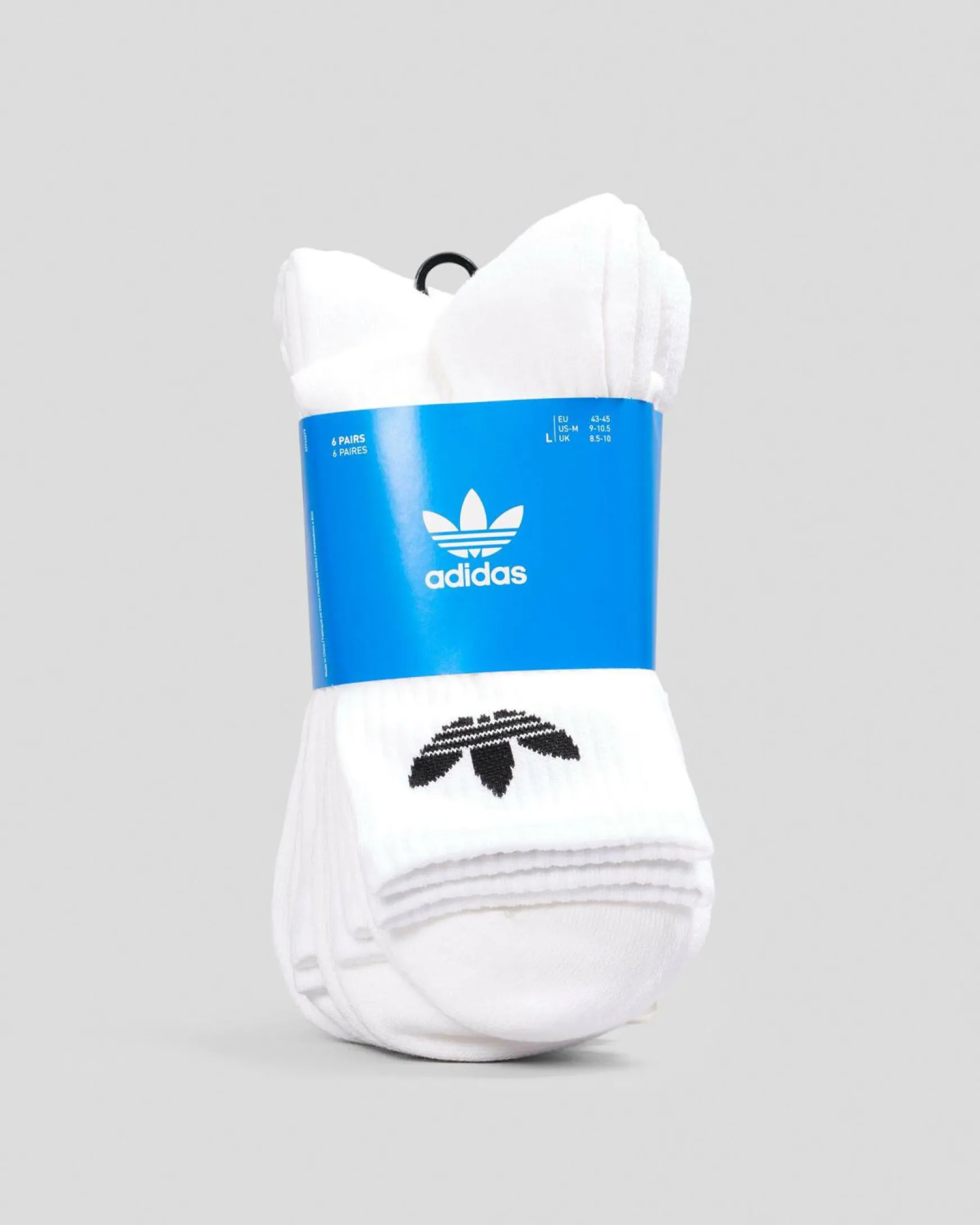 Trefoil Crew Socks 6 Pack