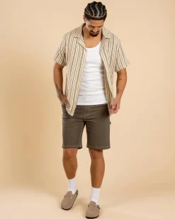 Vacancy Stripe Short Sleeve Shirt