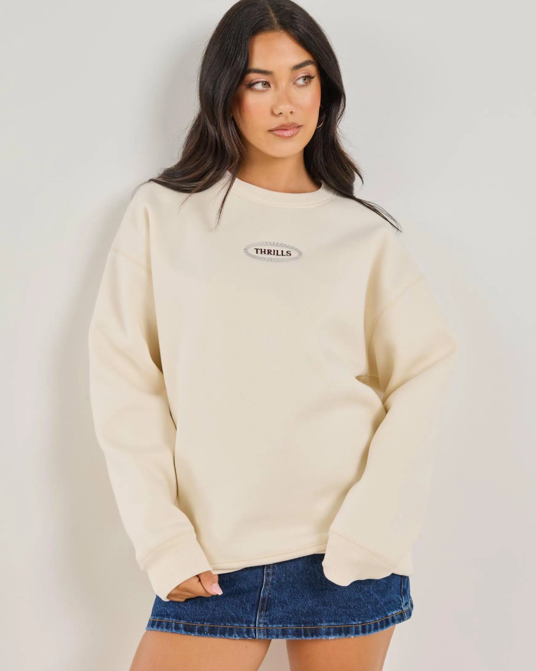 Vanished Slouch Crew Sweatshirt