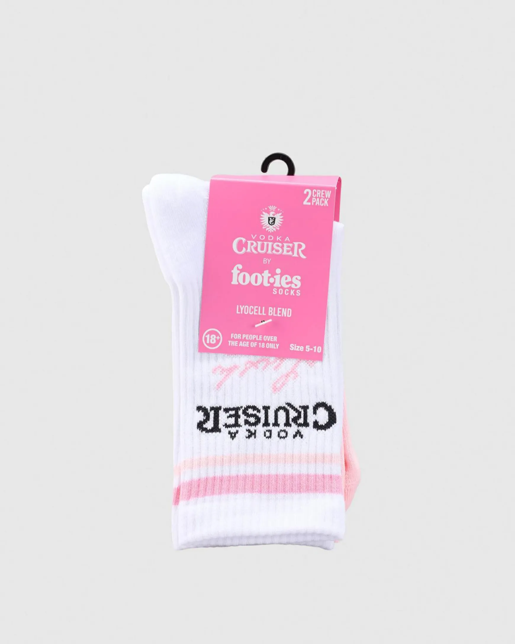 Vodka Cruiser Lush Guava Sneaker Sock 2 Pack