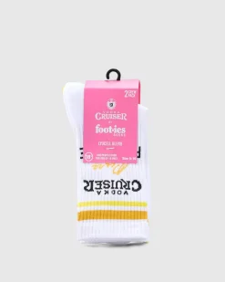 Vodka Cruiser Pure Pineapple Sneaker Sock 2 Pack
