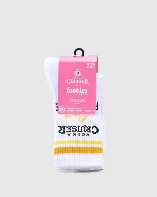 Vodka Cruiser Pure Pineapple Sneaker Sock 2 Pack