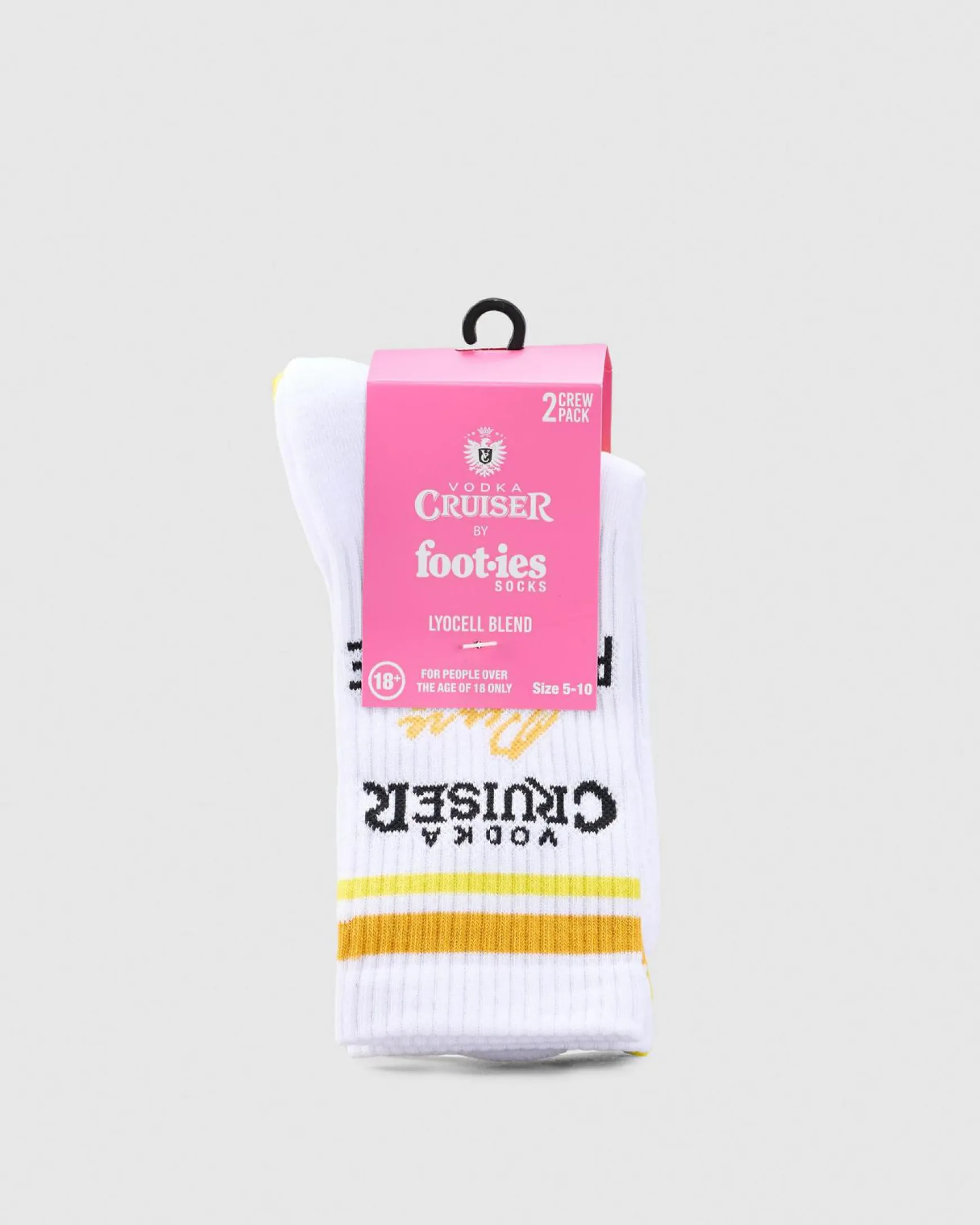 Vodka Cruiser Pure Pineapple Sneaker Sock 2 Pack