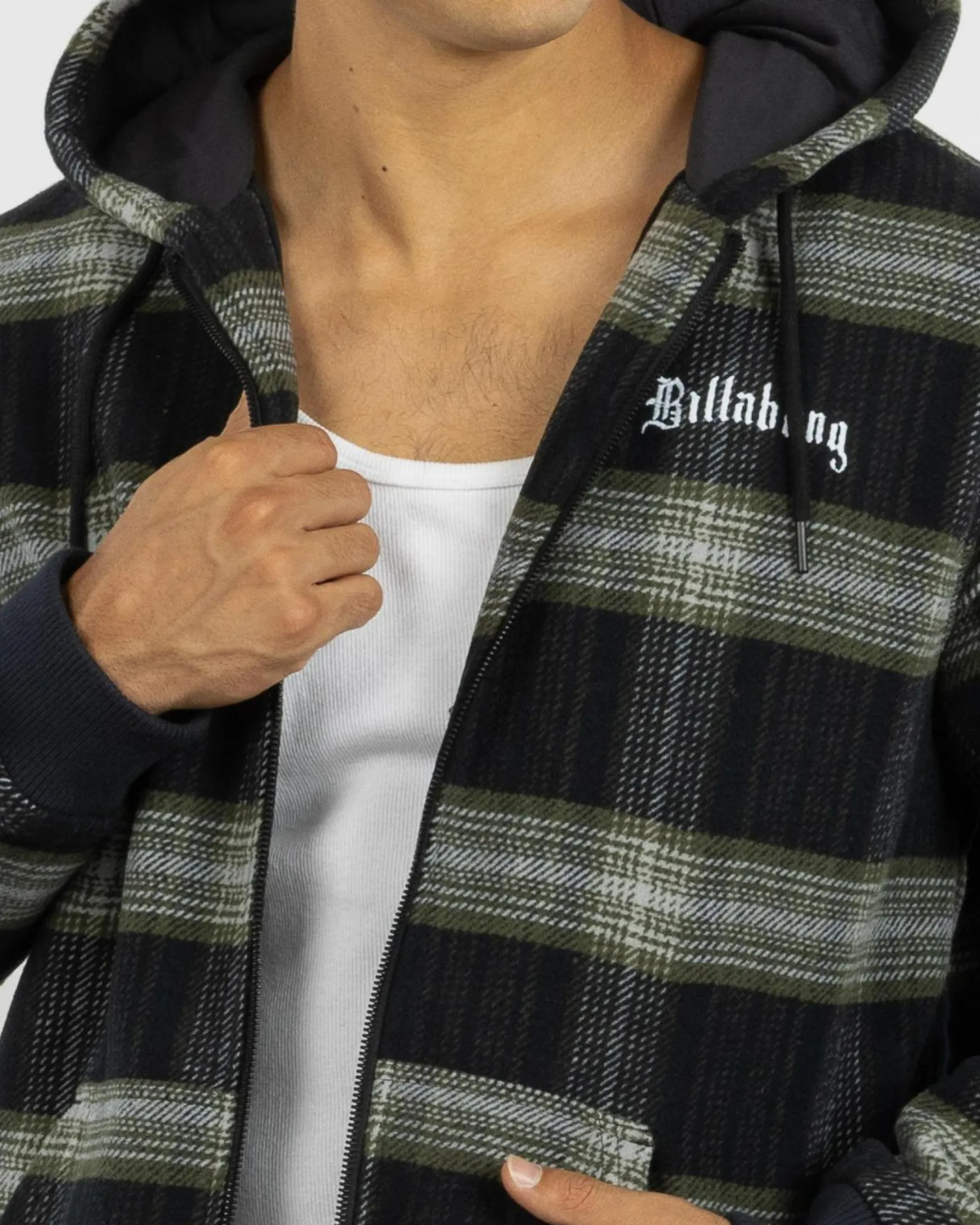 Warped Zip Thru Hooded Jacket