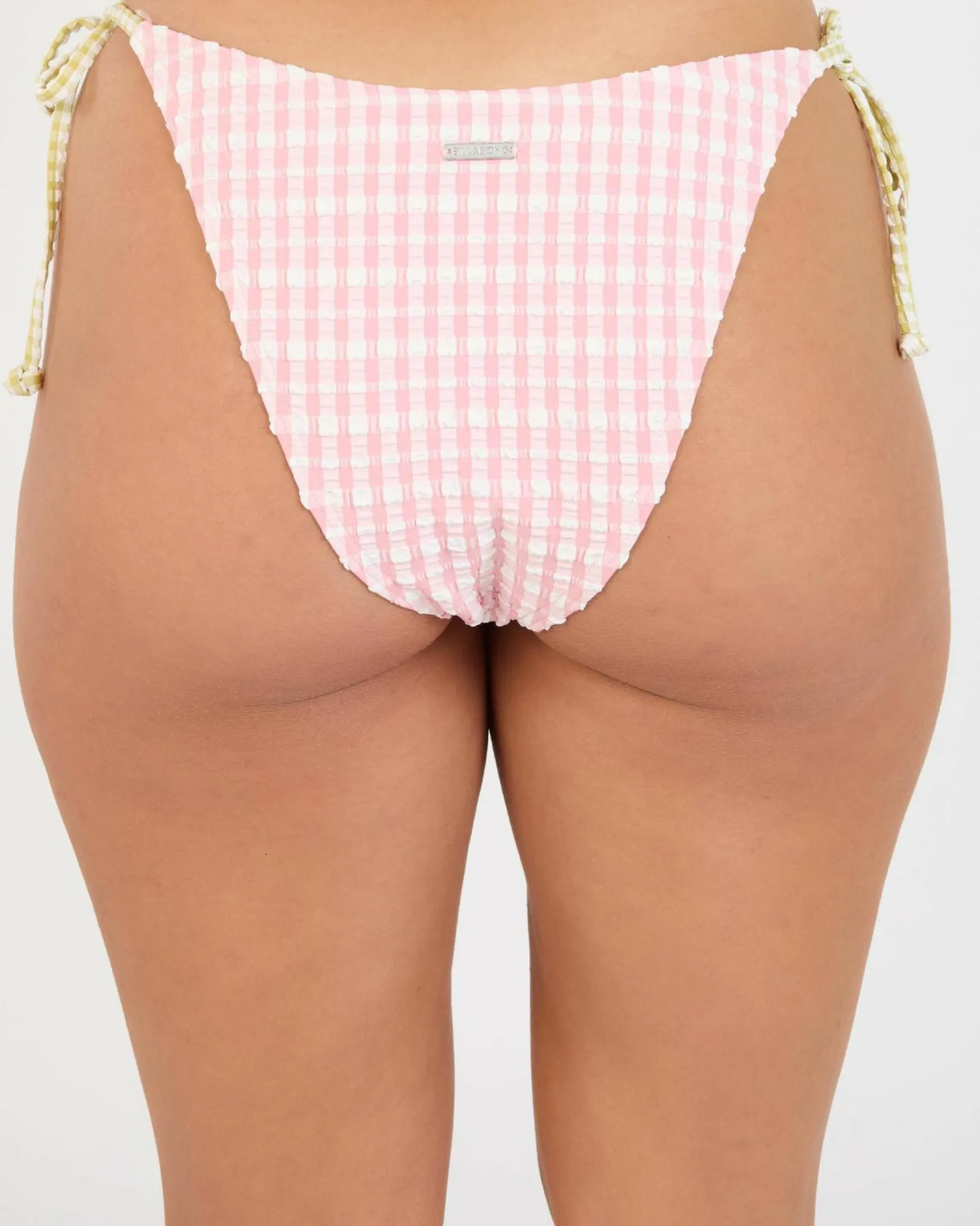 Wave Check Tie Side Hike Bikini Bottom