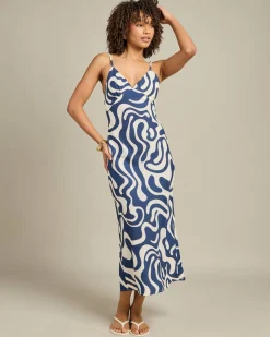 Waverly Bias Cut Midi Dress