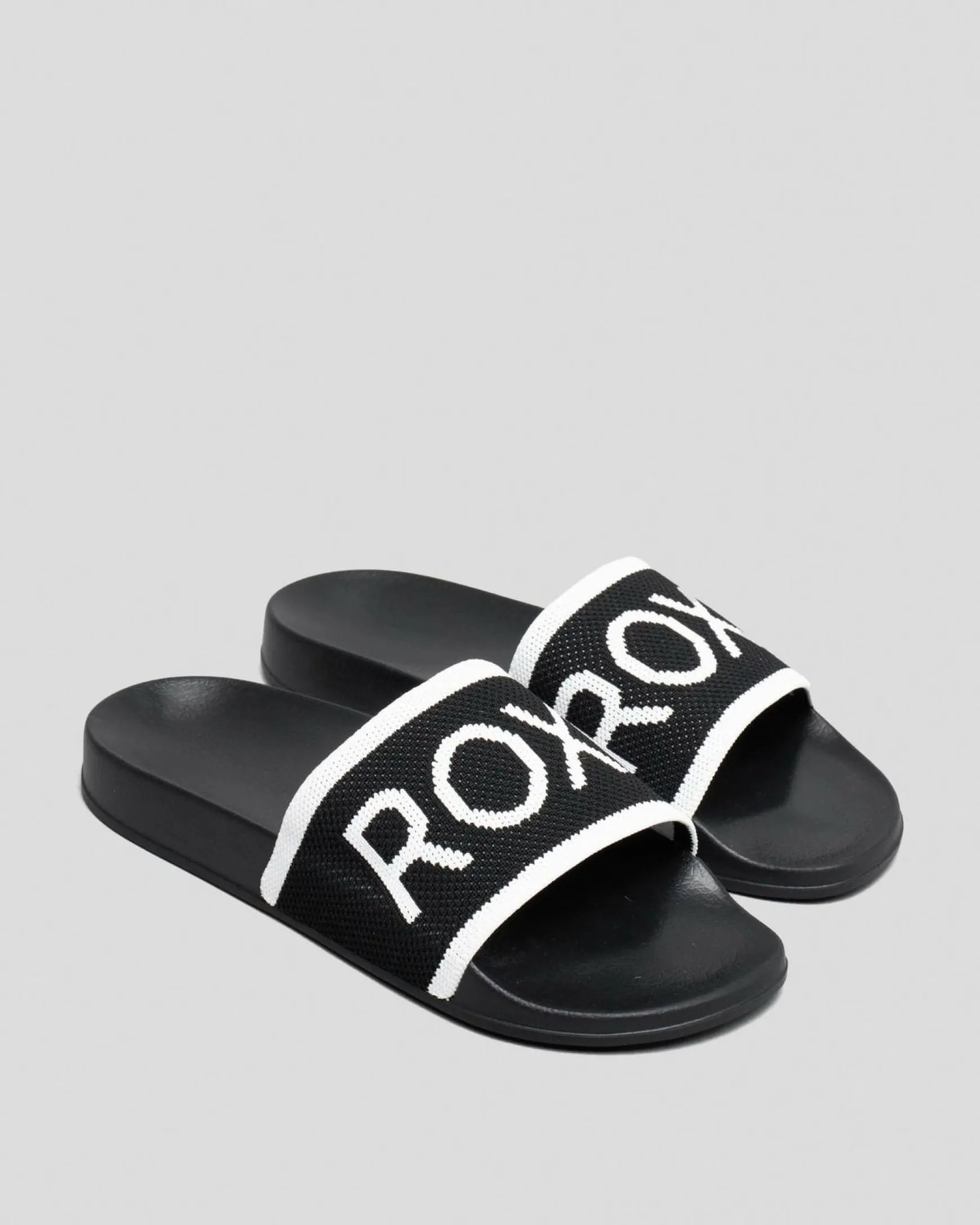 Womens Roxy Slippy Knit Slide Sandals