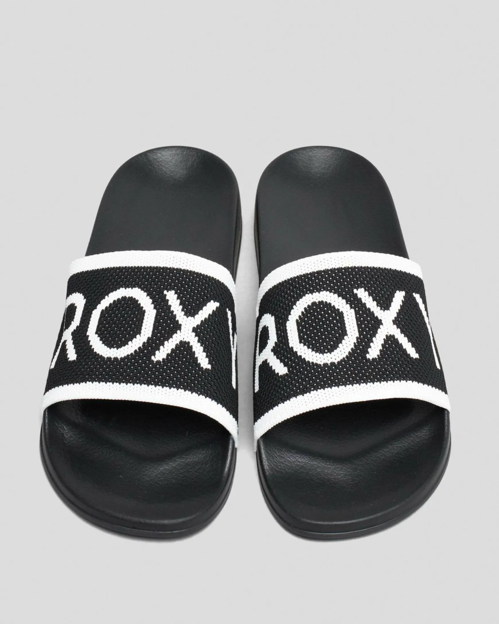 Womens Roxy Slippy Knit Slide Sandals