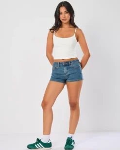 Y2K Crush Micro Denim Shorts