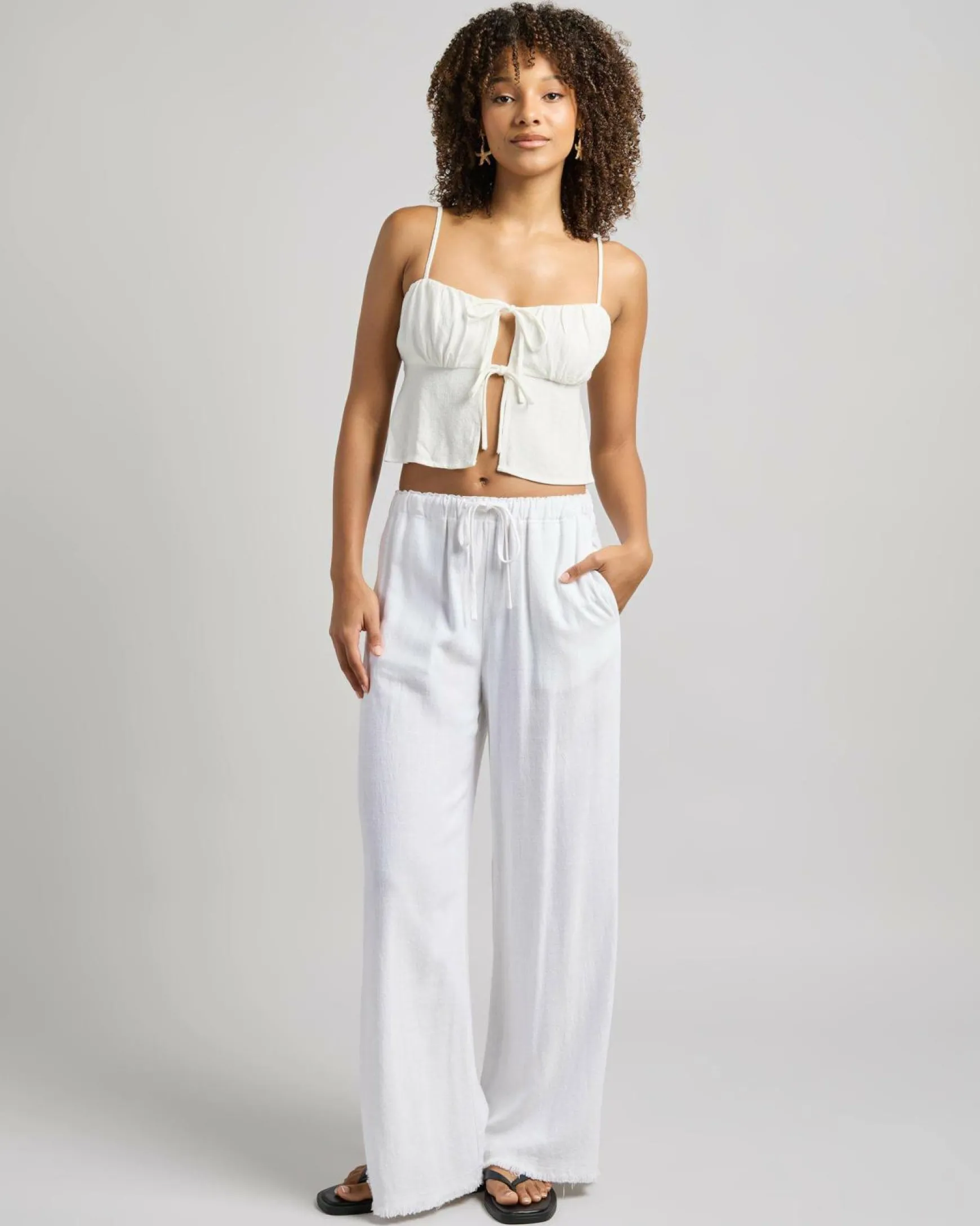 Zelm Dallis Tie Front Top