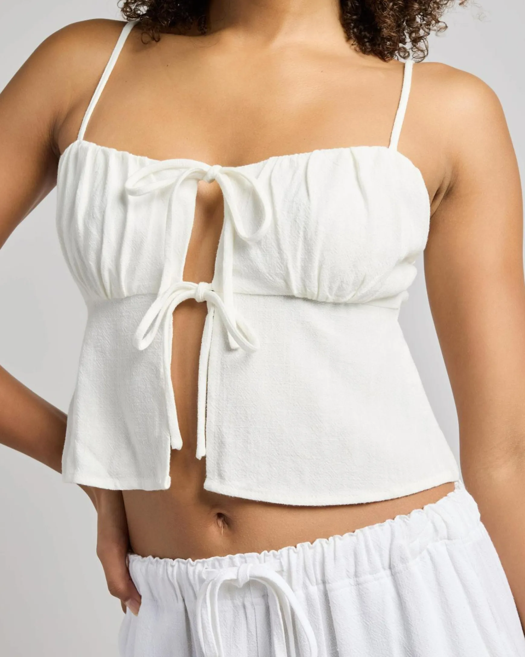 Zelm Dallis Tie Front Top