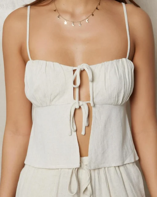 Zelm Dallis Tie Front Top